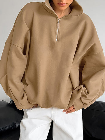 sweat-khakis-manches-lanterne-feminine